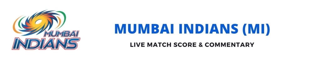 MI match list and live score today