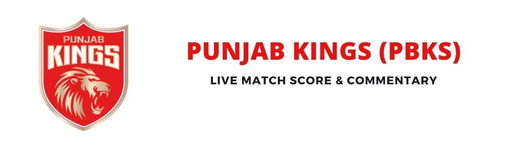 PBKS match list and live score today