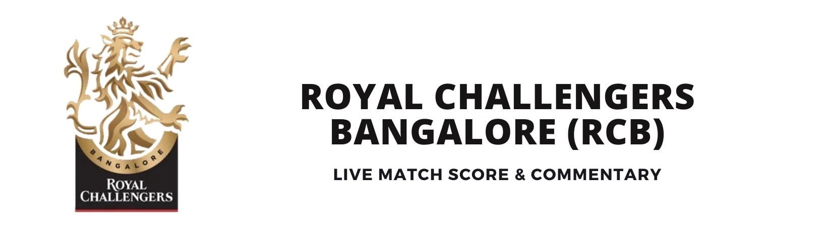 RCB match list and live score today